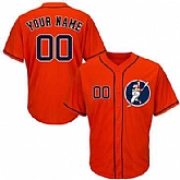 Astros Orange Customized Cool Base New Design Jersey,baseball caps,new era cap wholesale,wholesale hats